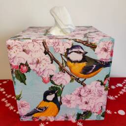 Tissue Box Cover, Napkins Box, Tissue Storage, Wooden Holder, Napkins Holder, Tissue Dispenser, Napkins Dispenser, Decoupage, Home Decor - thumbnail 2