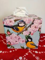 Tissue Box Cover, Napkins Box, Tissue Storage, Wooden Holder, Napkins Holder, Tissue Dispenser, Napkins Dispenser, Decoupage, Home Decor - thumbnail 1