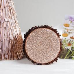 Tabletop Christmas Tree, Cone Tree With Star, Rose Gold Ornament For Holiday Season Decoration - thumbnail 3