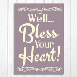 Bless Your Heart Southern Belle Saying Wood Sign - thumbnail 3