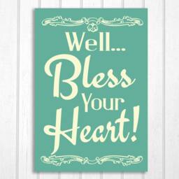Bless Your Heart Southern Belle Saying Wood Sign - thumbnail 2