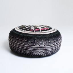 Luxury Sport Car Wheel Pillow - Phone Number Must Be Included For Purchase - thumbnail 2
