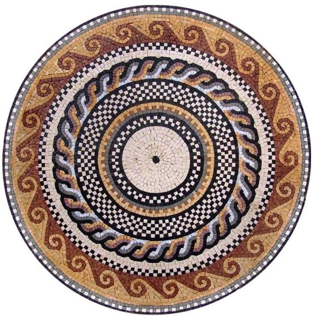 Roman Mosaic Art Medallion - Horatio Ii