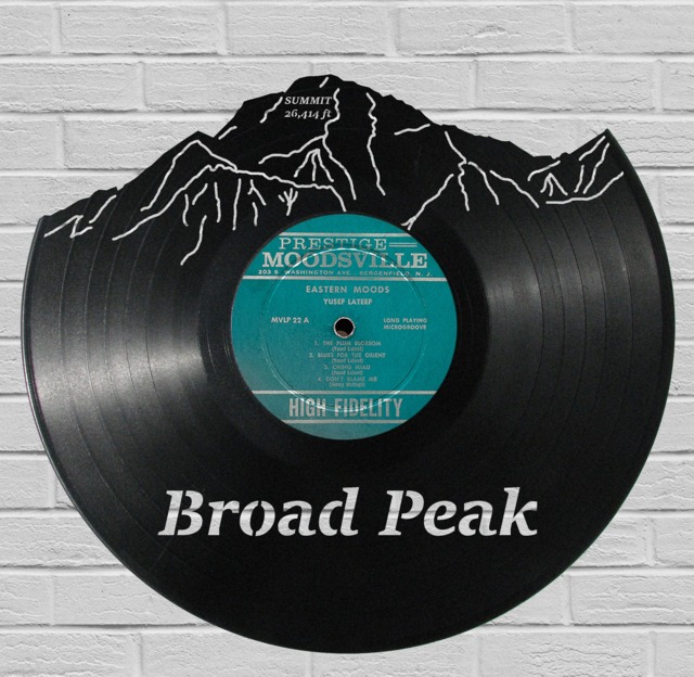 Broad Peak - Laser Cut Carved Vinyl Record Art Music Gift For Occasions Like Birthday, Christmas, Weeding Cutout Wall - image 1