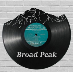 Broad Peak - Laser Cut Carved Vinyl Record Art Music Gift For Occasions Like Birthday, Christmas, Weeding Cutout Wall - thumbnail 1