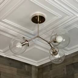Giron Modern Sputnik 3 Light 6In Globe Mid Century Industrial Semi Flush - thumbnail 4