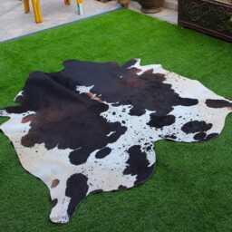 Black & White Genuine Cowhide Rugs - Brazillian For Western Home Decor Exclusive Hair-On Floor Area - thumbnail 4