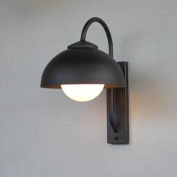 Modern Outdoor Wall Lamp, Exterior Sconce, Glass Globe Light, House Entrance Lamp - thumbnail 3