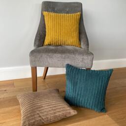 Set Of 4 Jumbo Cord Scatter Cushions Complete With Cushion Pads Furniture Inserts Plush Cushions Cushion UK - thumbnail 2