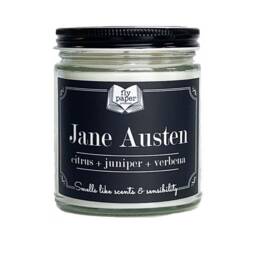 Jane Austen Soy Candle Citrus, Juniper, Verbena - Book Lover Gift - thumbnail 2