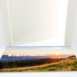 Doormat With Name, Personal Hollywood Style Slip - Washable High-Quality Outdoor Area Dirt Trap Mat Door - thumbnail 2