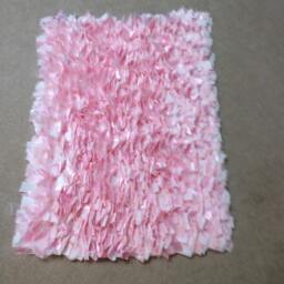 "Rag Rug, Burlap Boho Chic Area Shag Rugs, Jute Lace, Floor Mat, Welcome Newborn Photography 36""x24"