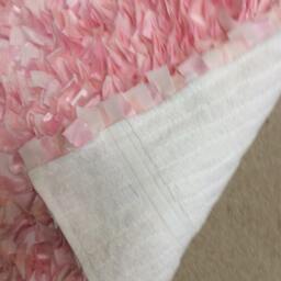 "Rag Rug, Burlap Boho Chic Area Shag Rugs, Jute Lace, Floor Mat, Welcome Newborn Photography 36""x24" - thumbnail 4
