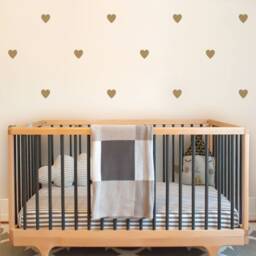 Gold Heart Wall Decals Nursery & Kids Decor - Set Of 50 - thumbnail 2