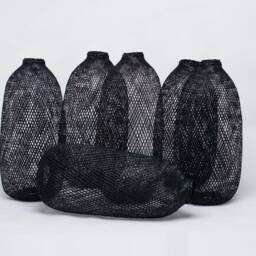 Set Of 6 - Woven Bamboo Baskets/Accessories Supplies For Creating Pendant Lights & Floor Lamps - thumbnail 2