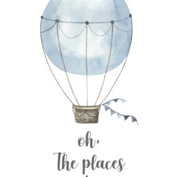 Set Of 3 Boys Bedroom Prints, Blue Nursery Print Set, Exploring Adventure Boys Quote Game Room Childs Bedroom - thumbnail 2