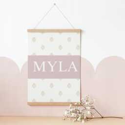Personalised Floral Butterfly Nursery Print Set Girl's Bedroom Decor - thumbnail 3