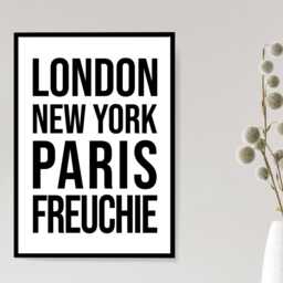 Freuchie Iconic Bold Town Scotland Print Poster - Fife Gift Bespoke A5 A4 A3 Framed Or Unframed - thumbnail 3