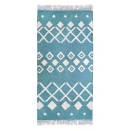 Blue Handmade Flatwoven Kilim Rug Southwestern 2x3 3x5 4x6 5x8 8x10 9x12 Feet Modern Low Pile Kelim Area Rug - thumbnail 2
