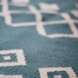 Blue Handmade Flatwoven Kilim Rug Southwestern 2x3 3x5 4x6 5x8 8x10 9x12 Feet Modern Low Pile Kelim Area Rug - thumbnail 3