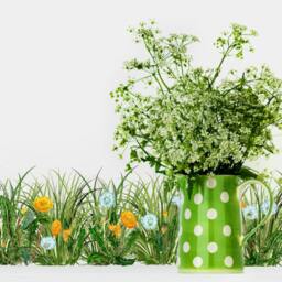 Grass Wall Decals With Dandelions, Home D??cor, Kitchen For Tile, Walls, Furniture, Hand-Painted Interior - thumbnail 2