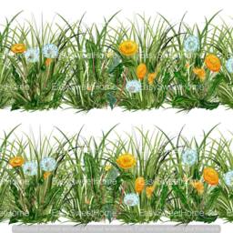 Grass Wall Decals With Dandelions, Home D??cor, Kitchen For Tile, Walls, Furniture, Hand-Painted Interior - thumbnail 3