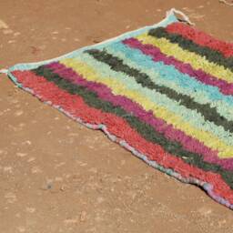 Custom Wool Runner Rug Colorful Moroccan Berber Boujaad Rug - thumbnail 3