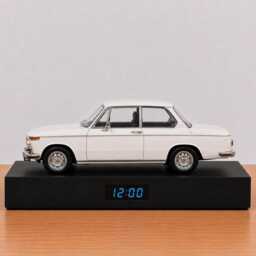 Classic Car Alarm Clock, Handmade, Realistic Engine Sound, Enthusiast Gift, German Automotive Design - thumbnail 4