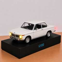 Bmw 2002 Ti Alarm Clock - Realistic Engine Sound, Working Headlights, Handmade, Car Enthusiast Gift