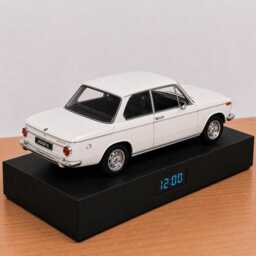 Classic Car Alarm Clock, Handmade, Realistic Engine Sound, Enthusiast Gift, German Automotive Design - thumbnail 3