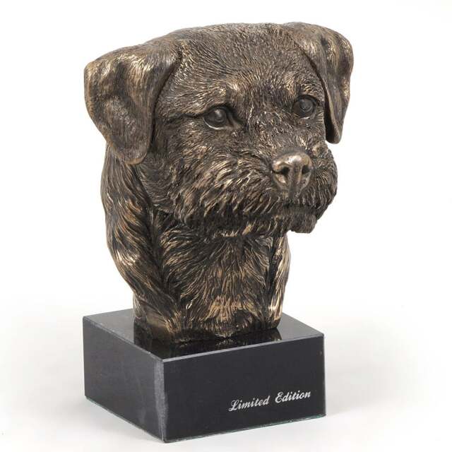 Border Terrier, Dog Marble Statue, Limited Edition, Artdog. Made Of Cold Cast Bronze. Perfect Gift. Limited Edition - image 1