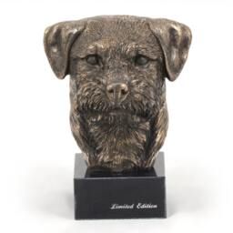 Border Terrier, Dog Marble Statue, Limited Edition, Artdog. Made Of Cold Cast Bronze. Perfect Gift. Limited Edition - thumbnail 2