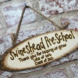 Teacher Thank You Personalised Wooden Wall Door Plaque Sign Gift - Key Worker Teaching Assistant Childminder School Nursery - thumbnail 3