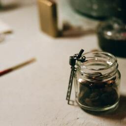 Earth Is Friend, My Friend. Bronze Watering Can & Jar Figurine - thumbnail 3