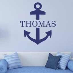 Nautical Anchor Wall Decal - Nautical Decor Boys Kids Decals Teen Child231 - thumbnail 3