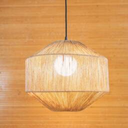Handmade Macrame Chandelier, Modern Farmhouse Lighting - thumbnail 2