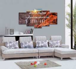 Proverbs 35-6 #30 Niv Trust in The Lord Bible Verse Canvas - Christian Scripture Religious Wall Art Home Decor Paintings - thumbnail 1