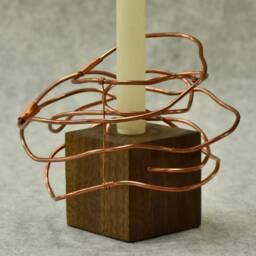 Rose Collection - Handmade Candle Holder, Shelf Decor - thumbnail 3