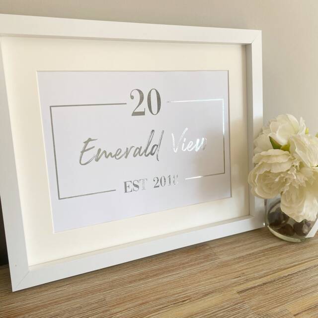 Our First Home, New First Home Print For Couple, Gift, Personalised Home Couples New Housewarming - image 1