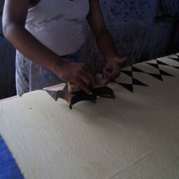 "Herbally Dyed Hand Block Printed Cotton Duvet Cover " - thumbnail 4