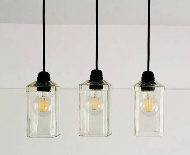 Industrial Light Fixture - Chandelier Ceiling Lamp Made From Jack Daniels For Home, Bar & Kitchen Island - image 1