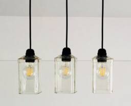 Industrial Light Fixture - Chandelier Ceiling Lamp Made From Jack Daniels For Home, Bar & Kitchen Island