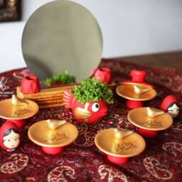 Fish Pot , Haft Seen , Sofreh Haftseen, Sin Happy Nowruz, Persian Handmade Made in UK - thumbnail 2