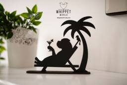 Bullmastiff Beach Ornament Laser-Cut Dog Silhouette Tv Topper - thumbnail 1