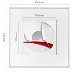 Ps - Round, Minimalist Sculpture, Wall Sculpture Set, Customized Wall Art, Abstract Silver Art - thumbnail 3