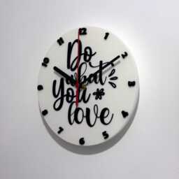 Do What You Love Sayings Quote Clock Wall Mounted Colourful - thumbnail 4