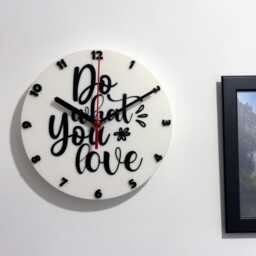 Do What You Love Sayings Quote Clock Wall Mounted Colourful - thumbnail 2