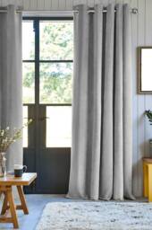 Premium Soft Light Grey Velvet Curtains Drapes Custom Modern Home Decor Bedroom Living Room - thumbnail 1