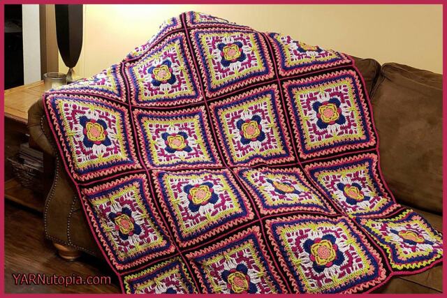 Digital Download PDF Written Crochet Pattern For The Colorful Visions Afghan Blanket - image 1