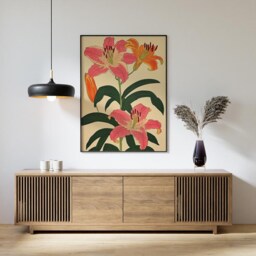 Tiger Lily Poster, Botanical Flower Print, Floral Wall Art - thumbnail 2
